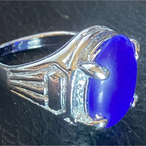 Brilliant Blue Stone Ring - Picture 4 of 6